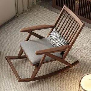 거실베란다흔들의자 원목로킹체어 안락의자쿠션 1인용쇼파 북유럽인테리