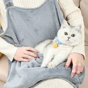 고양이 그루밍 앞치마 포대기 반려묘 주머니 소형견 꾹꾹이 담요 애완동물용품opq525