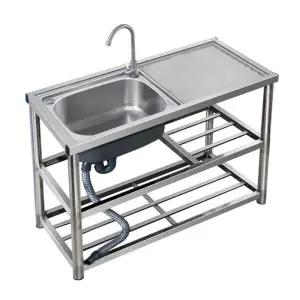 간이 조립식 싱크대 개수대 싱크볼 식당 주방 스테인레스