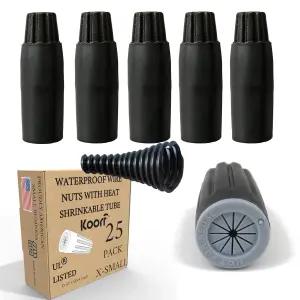 KOORF UL에 등재된 실외 캡 스프링클러 LED용 열수축 튜브가 장착된 방수 와이어 커넥터는 부식이 있는 곳