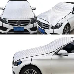 ZBGUN 1 PC 자동차 하프 카 커버 선쉐이드 윈드실드 후드 사계절 보호 방수 방진 프로스트프루프 휴대용 천