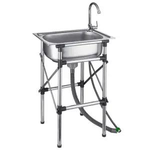 캠핑용이동식세면대 간이싱크대 야외개수대 캠핑세척대 스텐미니세면대