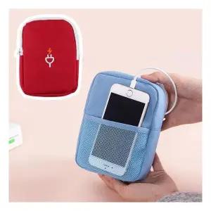 출근룩 미니 파우치 화장품 보조배터리 핸드폰 이어폰 케이블