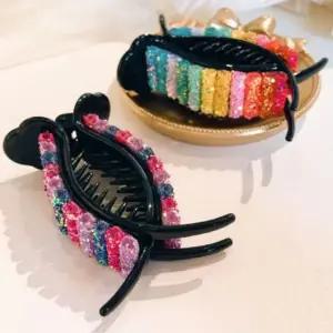 예쁜 컬러 여성 올림머리 고정 헤어머리핀 똥머리핀 AcH9+4ZhI