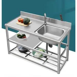 휴대용 싱크대 간이 스텐 이동식 다용도 사무실 세탁실 야외 베란다 개수대