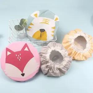 애니멀 샤워 헤어캡 방수 소재 사우나 찜질방 다용도 목욕모자