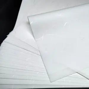 MLNSUNNY 50매 15.75 x15.75 실버 스레드 아티스트 텍스처드 페이퍼 겔리 플레이트 인쇄 콜라주 시아노타입