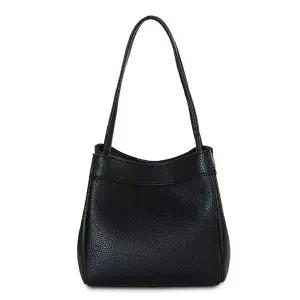 가죽 여성 토트백 정장 선물 미니 가방 소 블랙