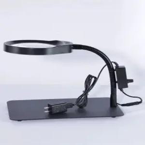 탁상용 확대경 스탠드 LED조명 돋보기 납땜 시계수리 작업용 루페