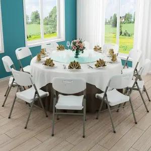 원탁 테이블 야외 접이식 원형 플라스틱 간편 포장마차