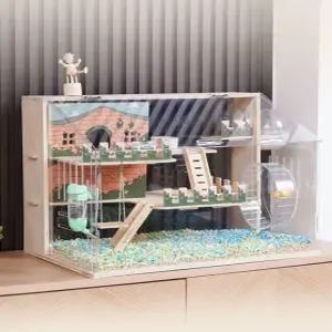 골든햄스터 케이지 대형 3층집 1. 풀세트 피그미다람쥐