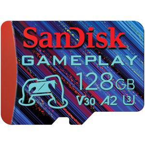 모바일 게임용 SanDisk 128GB 게임플레이 마이크로SD 메모리 카드 - 최대 190MB/s, 휴대용 콘솔 SDSQXAA-128G-GN6XN