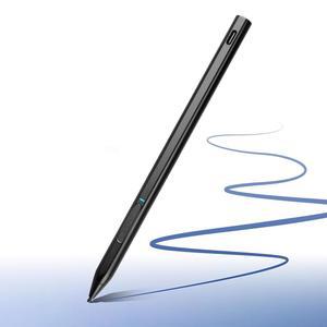 [미국배송] hp호환 2IN1 터치스크린 노트북용 EVACH 충전식 MPP 2.0 틸트 펜 엔비 X360 / 파빌리온 스펙터 X360 4096 압력 민감도 및 손바닥 거부 기능 블랙