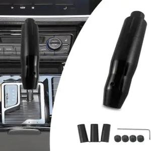 Jewkot 1 PC 자동 변속 노브 푸시 버튼이 있는 방수 내구성 금속 차량 변속기 레버 핸들 트럭 SUV 차량용