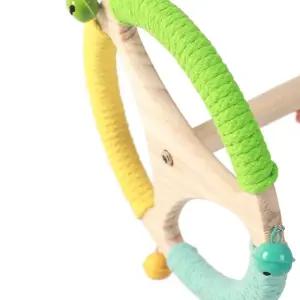 내구성 나무 앵무새 점프 핀치 케이지 횟대 천연 회전