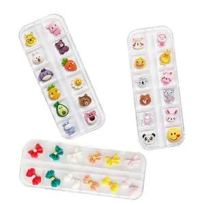 네일아트 귀엽고 예쁜 케릭터 리본 파츠 12p 세트 3종 GrT3+9vtL