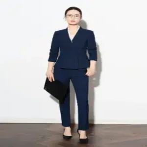 EAMT 여성용 가을 작업복 매니저 프런트 정장 오피스 프리미엄 호텔 접수 세트 YJ3