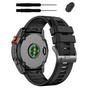 ZPJPLX 26MM 퀵 핏 시계 밴드, Tactix8 Fenix8 51mm / Fenix 7X 6X Pro 5X Plus, Garmin Tactix7 AMOLED Enduro 3 2 Descent MK2i MK3i Epix 밴드와 호환 가능