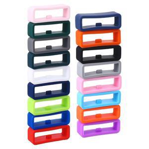 17개 20mm 밴드 키퍼 실리콘 패스너 링 시계 스트랩 보호대 홀더 멀티 컬러 커넥터 교체용 잠금 장치 스마트워치 리테이너 유니버설