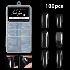 셀프 네일 인조손톱 슬림 햄라인 스크럽 풀패치 100개 frF3+9pZI