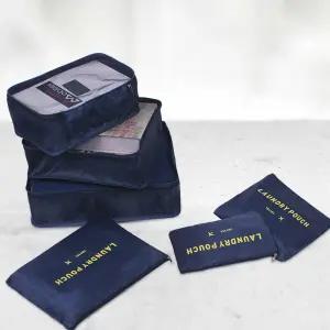 여행용 파우치 6종세트 캐리어 정리백 의류 파우치백 JuQ2+3YSm