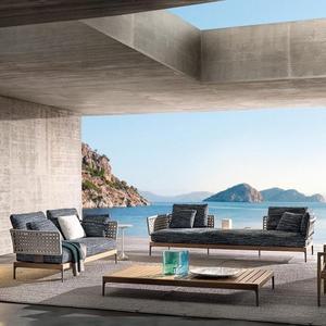 호환 야외 빌라 안뜰 라탄 소파 고급 티크 가구 레저 호텔 BB