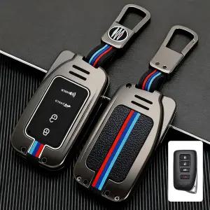 렉서스 키 포브 커버 케이스용 에리비스 액세서리에 적합 부드러운 실리콘 프로텍터가 있는 아연 합금 금속