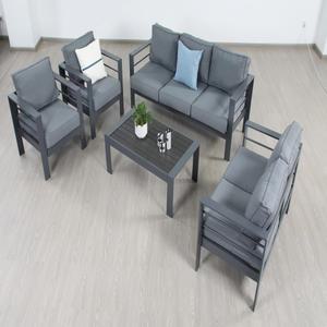 호환 프레임 분체 도장 소파 세트 자유 조합 섹셔널 알루미늄 야외 가구 정원 금속 호텔 산업용 안뜰