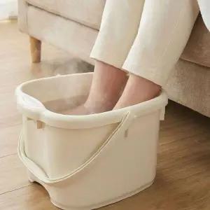휴대용 접이식 족욕 버킷 손잡이 가정용 발 담그기 온열 케어 욕조 릴렉스 힐링