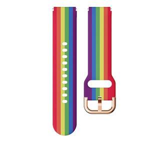 KAPPDE 18mm 페인팅 실리콘 시계 밴드 Garmin Vivoactive 4S Vivomove 3S 스마트 Venu 2S / Active S 손목밴드 팔찌