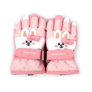 라인프렌즈 코니 입체페이스 방한장갑 6-10세 아동 QSE2+1svT