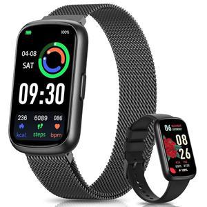 드켈라이프 피트니스 트래커, 수면 트래커/심박수 모니터가 있는 남성용 스마트 워치, 안드로이드 휴대폰 및 용 워치