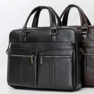 캐주얼 소가죽 남성 서류 가방 노트북 직장인 서류가방