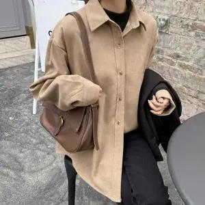 여성용 골덴 셔츠 가을에 입기 좋은 골지 블라우스