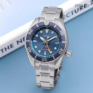 SFK001J1 솔라 스모블루 200미터방수 GMT 사파이어 다이버 남자 메탈 시계 d