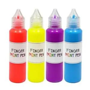 핑거 페인트펜 형광 히아신스 세트 (50ml x 4색)