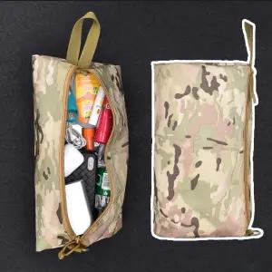 멀티 밀리터리 파우치 여행 가방 보조배터리 핸드폰 단조팩 카라비너 낚시