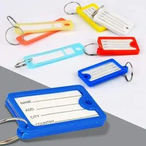 플라스틱키홀더 열쇠 이름표 열쇠고리형 네임택 사무실 학교