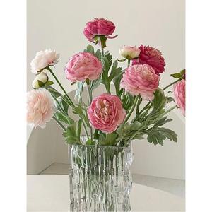 생화같은 풍성한 예쁜 모란 장미 흰색 다발 유칼립투스 버건디 퇴색 액세서리 성묘 데코