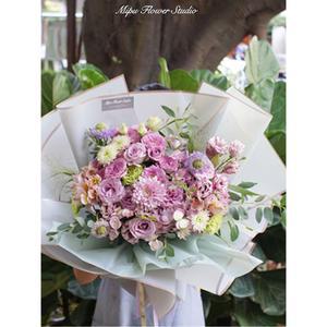 금색 가장자리 방수 선물 셀로판지에 20피스 졸업식 A 칠석 만들기 10sets 꽃다발