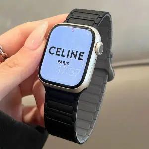 애플워치 9 8 7세대 호환 실리콘 스트랩 마그네틱 링크 양면 시계줄