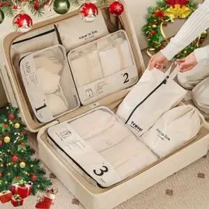 여행용파우치7종 캐리어 압축 파우치 메쉬 여행 캐리어 대용량