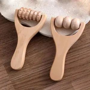 bns 허벅지 종아리 원목 마사지기 롤러 종아리지압기 장딴지