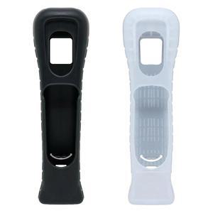유톤 2pcs 흑백 교체 확장 실리콘 보호 피부 케이스 커버, 닌텐도 Wii 모션 플러스 리모컨용