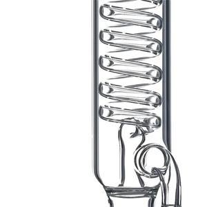 호환 실험실 유리제품 사문석 콘덴서  수직 증류 리플럭스 장치 길이 300mm  OD 35mm  입 24mm