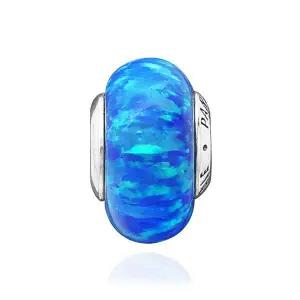 [ PANDORA] 791691C02 오팔러센트 오션 딥 블루 무라노 실버 참