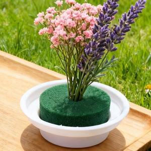 호환 플로럴 폼 볼 플라스틱 인공 트레이 생화 플로리스트 스펀지 브릭 웨딩 꽃꽂이 장식 키트