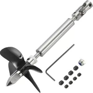 메카닉시 드라이브 샤프트 W 프로펠러 유니버설 조인트 L100mm L50mm 슬리브 D55mm 스테인리스 스틸 4