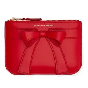 로고 보우 아플리케 지퍼 카드지갑 SA8100BB 2