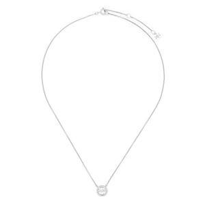 25SS 크리스탈 로고 델리킷 넥클리스 실버 53420 042